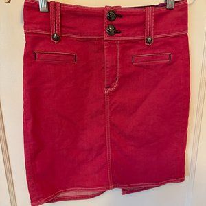 Magenta/ Raspberry/ PINK denim skirt by RICH & SKINNY size 26/2